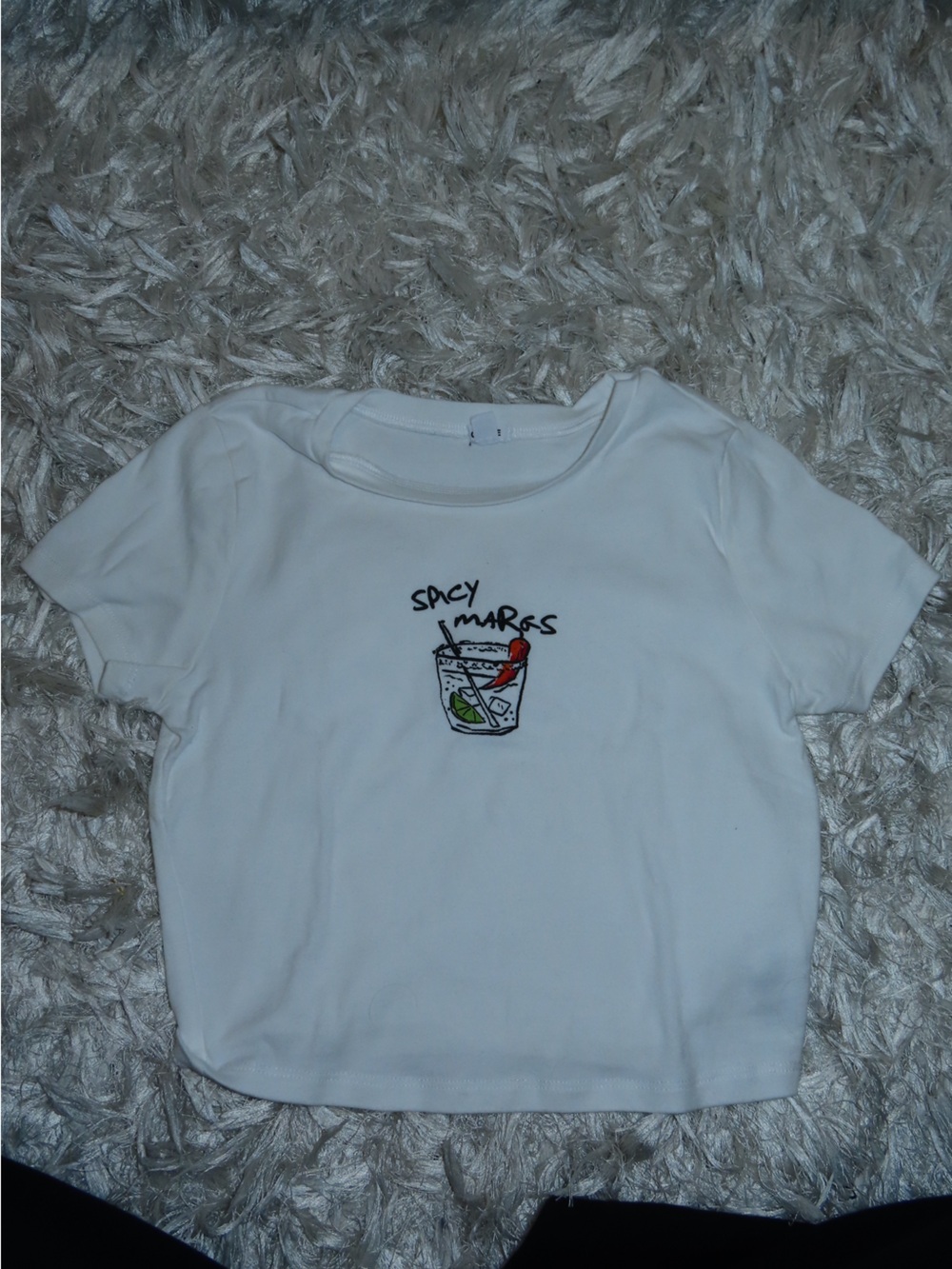 Garage White Spicy Marg Baby Tee
